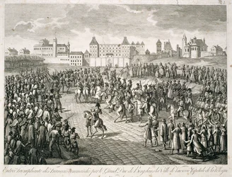 Triomfantelijke intocht van de Fransen in Warschau in 1806 onder bevel van Groothertog Berg, 1810